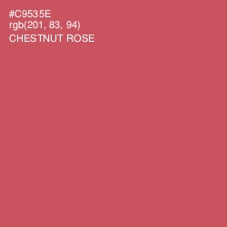 #C9535E - Chestnut Rose Color Image
